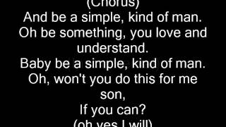 Simple Man by Lynyrd Skynyrd (perfect lyrics)