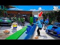 Franklin Blue Gang VS Shinchan Green Gang Divide Their House In GTA 5