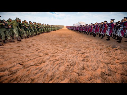 100.000 WW2 American Soldiers vs 100.000 Red Coats | Ultimate Epic Battle Simulator 2