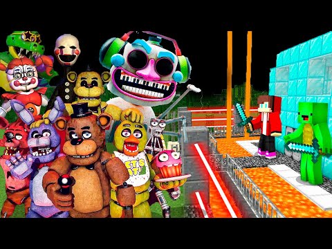 JJ and Mikey's FNAF Minecraft Challenge