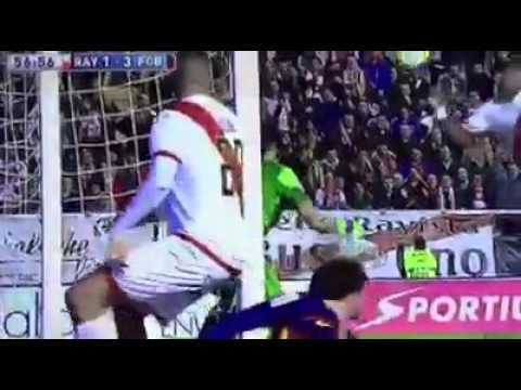Rayo Vallecano 1-3 Barcelona Goals Manucho
