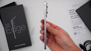 Samsung S25 Edge Unboxing, Hands On & First Impressions! (Titanium Silver)