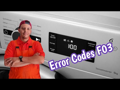 code erreur F03 for whirlpool FreshCare washing machine code panne Whirlpool F03 ariston hotpoint