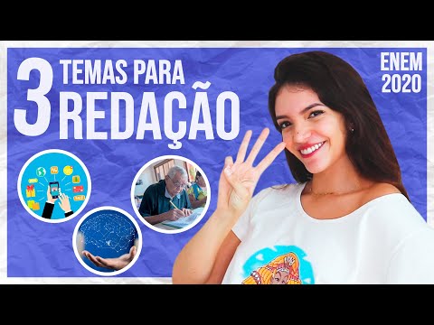 🔥 3 TEMAS PARA A REDAÇÃO DO ENEM 2020 ✏️ (Débora Aladim)