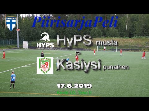 U3 Piirisarjapeli 17.6.2019 HYPS Musta vs Kasiysi Punainen