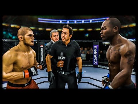 Khabib vs. Derek Brunson (EA Sports UFC 3) - CPU vs. CPU