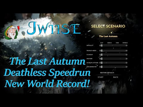 Frostpunk Speedrun - The Last Autumn (Easy, Deathless, Updated WR 18:31)