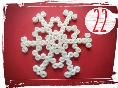 flocon neige perle à repasser challenge calendrier de l'avent 22