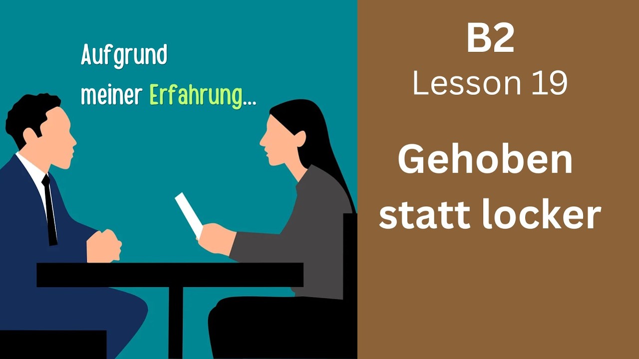 So klingt dein Deutsch sofort wie aus dem Büro | B2 Nominalstil | Lektion 19
