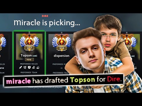 When Topson gets picked by Miracle(Real or Fake?)🤔