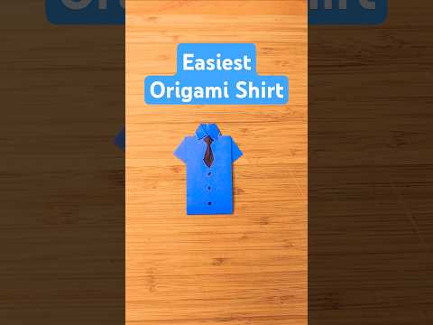 EASIEST Origami Shirt | Paper Shirt and Tie | Paper Craft Shirt