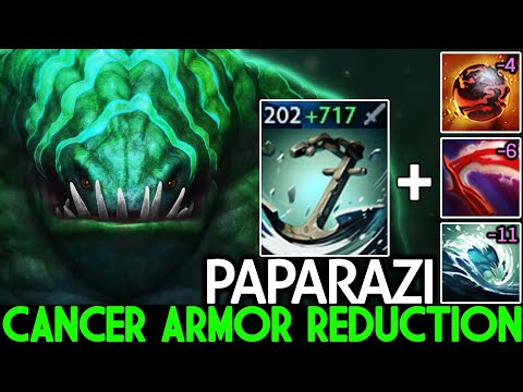 PAPARAZI [Tidehunter] Cancer Armor Reduction Build Imba Carry Dota 2