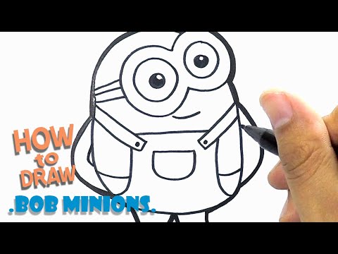 How to Draw bob minion | Minions Drawing | Easy Drawing