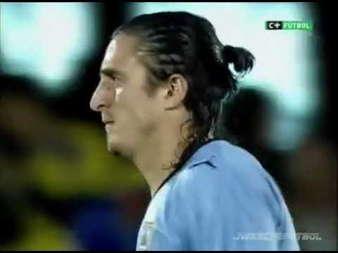 Eliminatorias Mundial 2010: Colombia 0-1 Uruguay (06/09/2008). Narración en español.