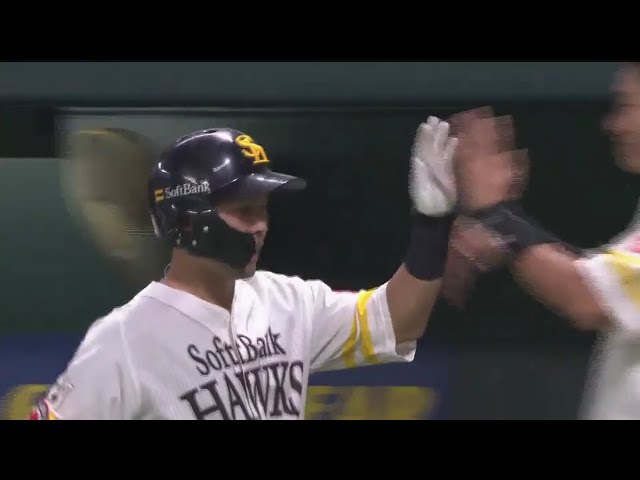 【8回裏】 貴重な勝ち越し点!! ホークス・中村晃 犠牲フライで終盤に勝ち越し!! 2019/9/19 H-B