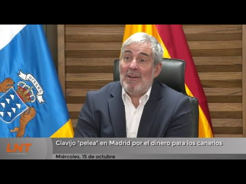 Clavijo "pelea" en Madrid por el dinero para los canarios