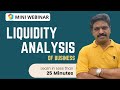 mini webinar how to analyse liquidity position of business