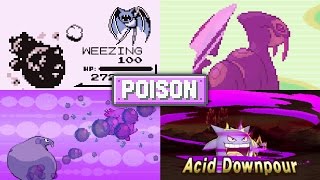 Evolution of Poison-type Pokémon Moves (1996 - 2016)