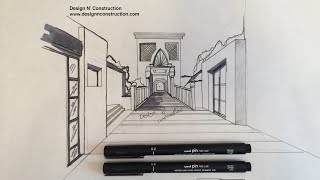 How to Draw an Archway in Perspective Tutorial