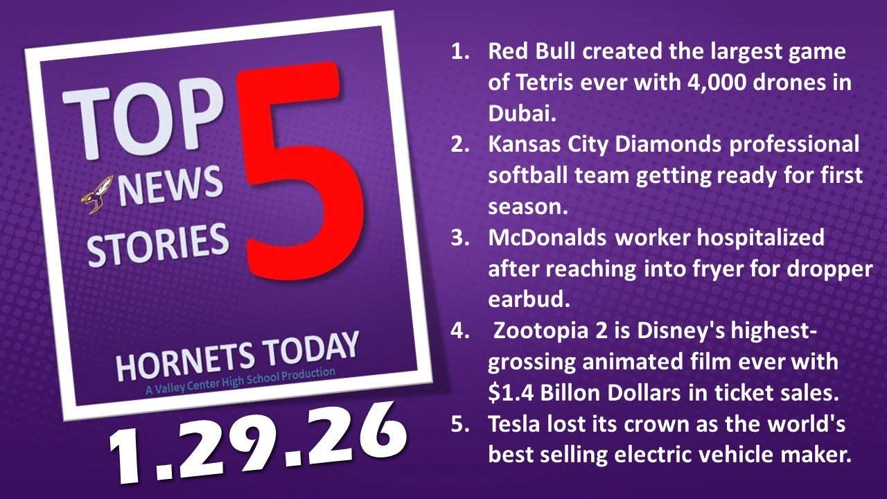 Top 5 News Stories --- Thursday, January 29, 2026