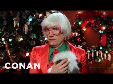 Team Coco Holiday Traditions: The Fashion Assassin Takes On Santa | CONAN on TBS