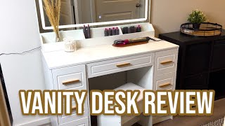 Vanity Desk with Mirror Review | HOMESFLEX
