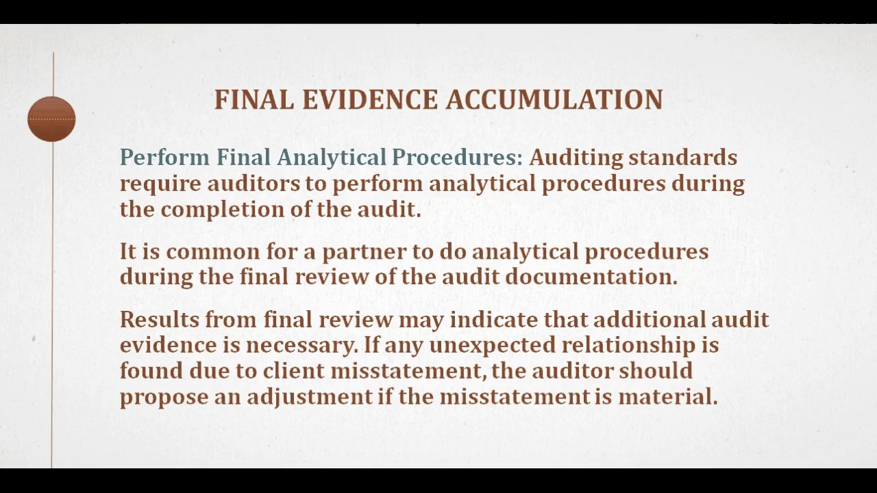 Auditing and Assurance Services Chapter 24 (Completing the Audit)