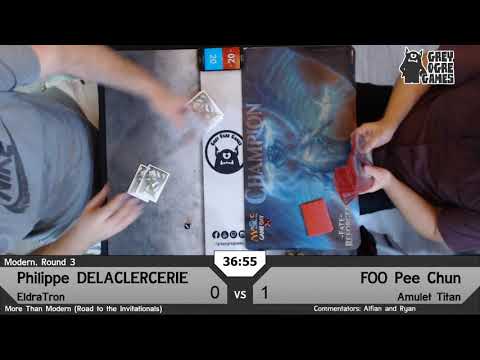 20190724 More than Modern Round 3 Eldratron vs Amulet Titan