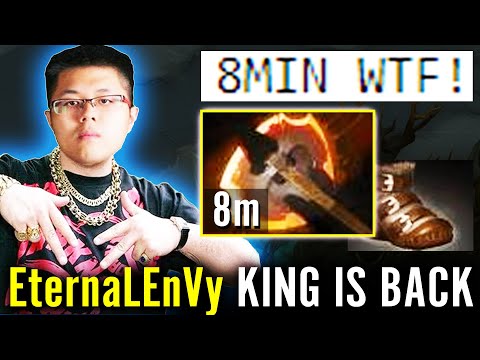 8MIN Fury + Power Treads WTF!? EternaLEnVy THE "KING" IS BACK - This Alchemist IS SO FAST Dota 2 Pro