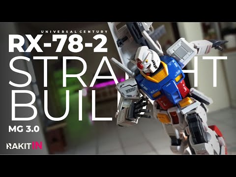 Gundam RX-78-2 MG 3.0 | ASMR Straight Build |  Aesthetic Review