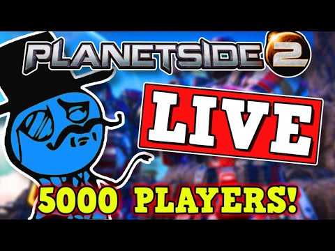Destroying Planetside 2 With A 5000 Player Zerg Rush Live!!! Time to make a perfectly balanced game