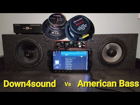 (DOWN4SOUND CFXT65 VS AMERICAN BASS SQ6.5) Speaker comparison