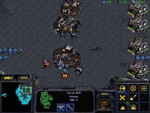 StarCraft LAN Game: eon789(Terran) VS egasyarg(Zerg) [Part 1/5]