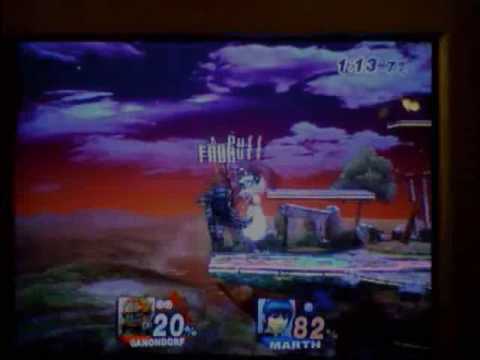 SSBB Battle 3 SuperfroggyDX (Ganondorf) Vs. Agent00Puffball (Marth)