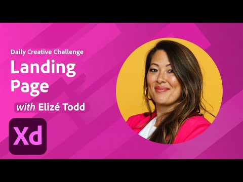XD Daily Creative Challenge - Landing Page | Adobe Creative Cloud