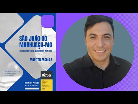 Apostila Concurso Prefeitura de São João do Manhuaçu - MG 2024 - Monitor Escolar