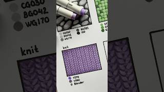 🌟Tutorial Alert: Knit Print with Ohuhu Markers!🌟 #coloring #ohuhu #coloringtutorial #tutorial #art