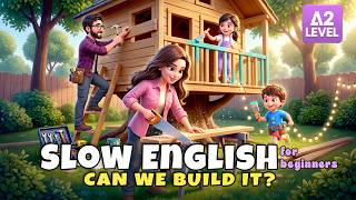 We Built a Treehouse, But It Was Not Easy! | Easy English Story Compilation (A1–A2)