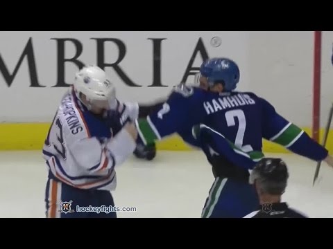 Ryan Nugent-Hopkins vs Dan Hamhuis Oct 11, 2014