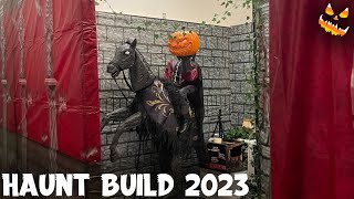 Halloween 2023 Haunted House Build Part One (Backdrops)