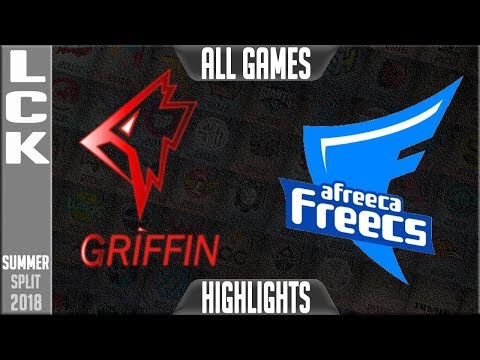 GRF vs AFS Highlights ALL GAMES | LCK Summer 2018 Week 4 Day 1 Griffin vs Afreeca Freecs FULL SERIES