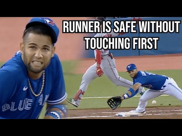 Bizarre rule has Verdugo safe even though he missed the bag, a breakdown
