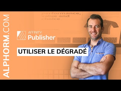 Comment utiliser le dégradé sous AFFINITY Publisher Vidéo Tuto