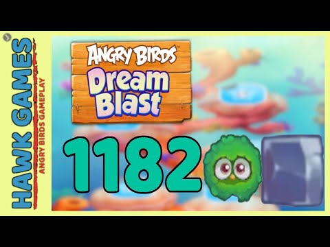 Angry Birds Dream Blast Level 1182 - Walkthrough, No Boosters