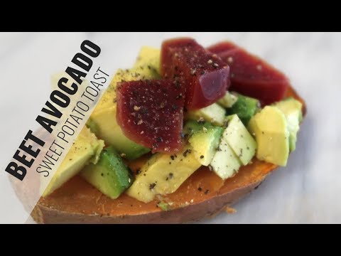 Beet Avocado Sweet Potato Toast