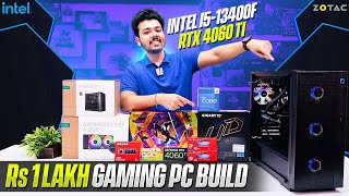 Rs 1 Lakh Gaming & Editing PC Build 2023 | Intel i5-13400F & ZOTAC RTX 4060 Ti