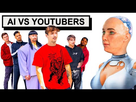 世界上最先進的 AI 機器女孩蘇菲跟 10 位 YouTuber，她會愛上其中一人嗎？ (Ai Girl Speed Dates 10 YouTubers)
