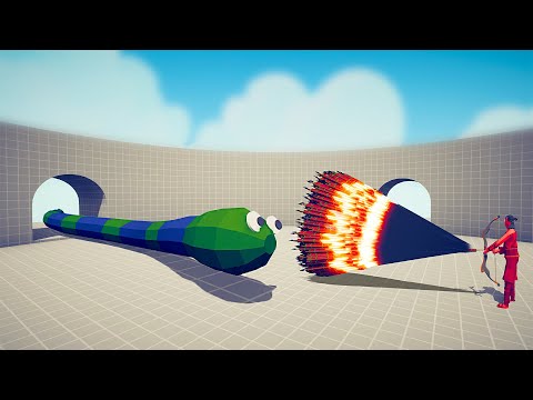GIANT TITANOBOA vs EVERY GOD - Totally Accurate Battle Simulator TABS