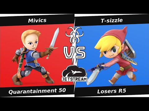 Quarantainment 50 Losers R5 - Mivics (Mii SwordFighter) Vs. T-sizzle (Toon Link) - SSBU