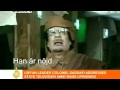 Muammar Gaddafi puhuu ruotsia